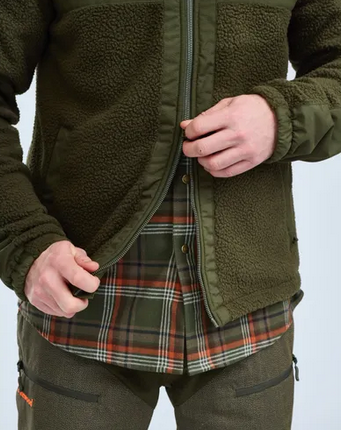 Vest Pile Fleece JKT - Men - Moss Green - Pinewood