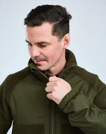 Vest Pile Fleece JKT - Men - Moss Green - Pinewood