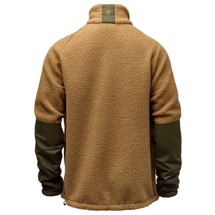 Vest Pile Fleece JKT - Men - Sand / Green - Pinewood