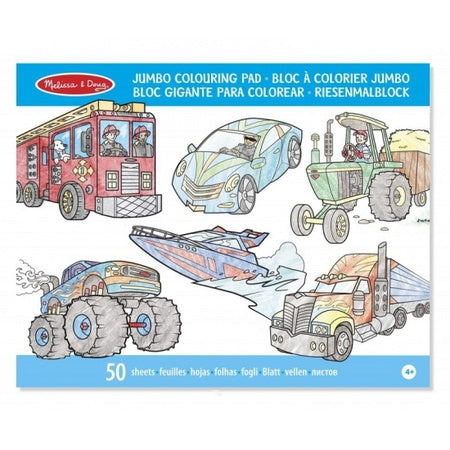 Jumbo Kleurblok voertuigen - Melissa & Doug