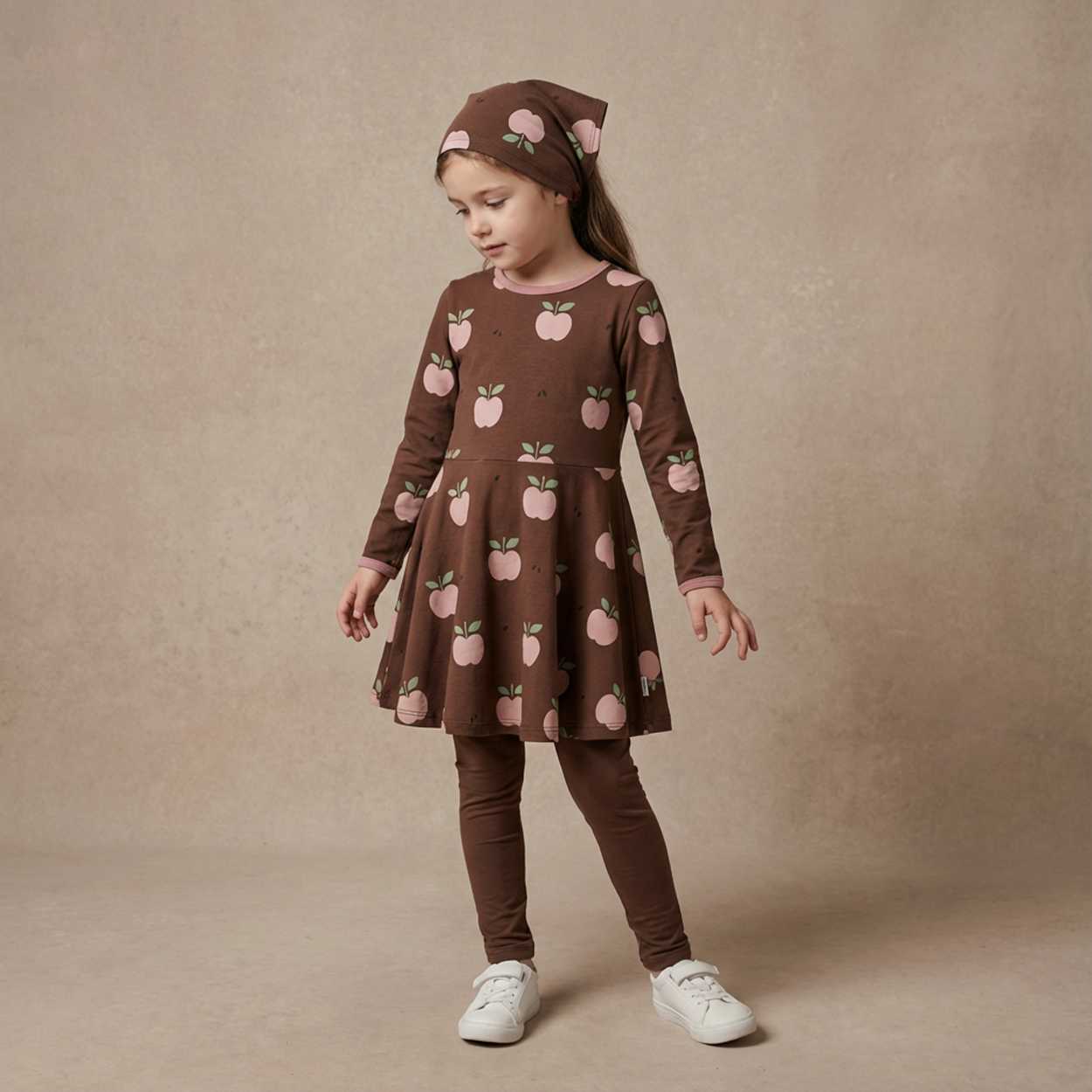 Jurk / Dress Circle LS Apple - Maxomorra