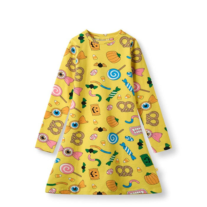 Jurk / Gala dress with Halloween candy - Småfolk
