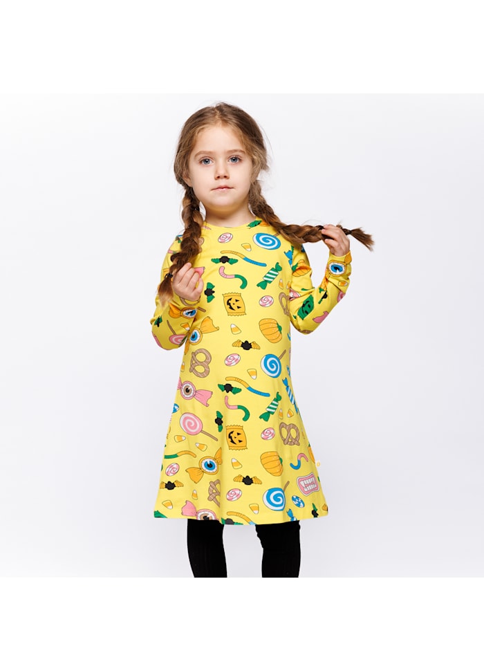 Jurk / Gala dress with Halloween candy - Småfolk