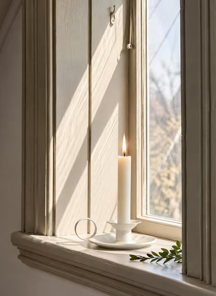 Kandelaar / Candle Holder Inger White - Strömshaga