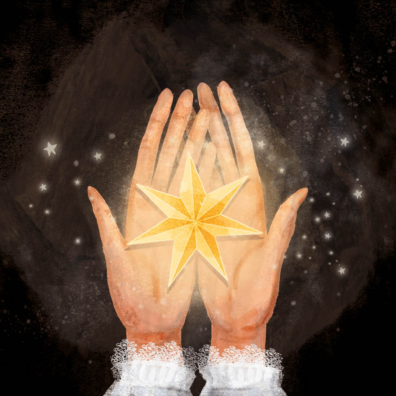 Eco Kerstkaarten Set 22 Esther 6 st. + 9 stickers – Zintenz