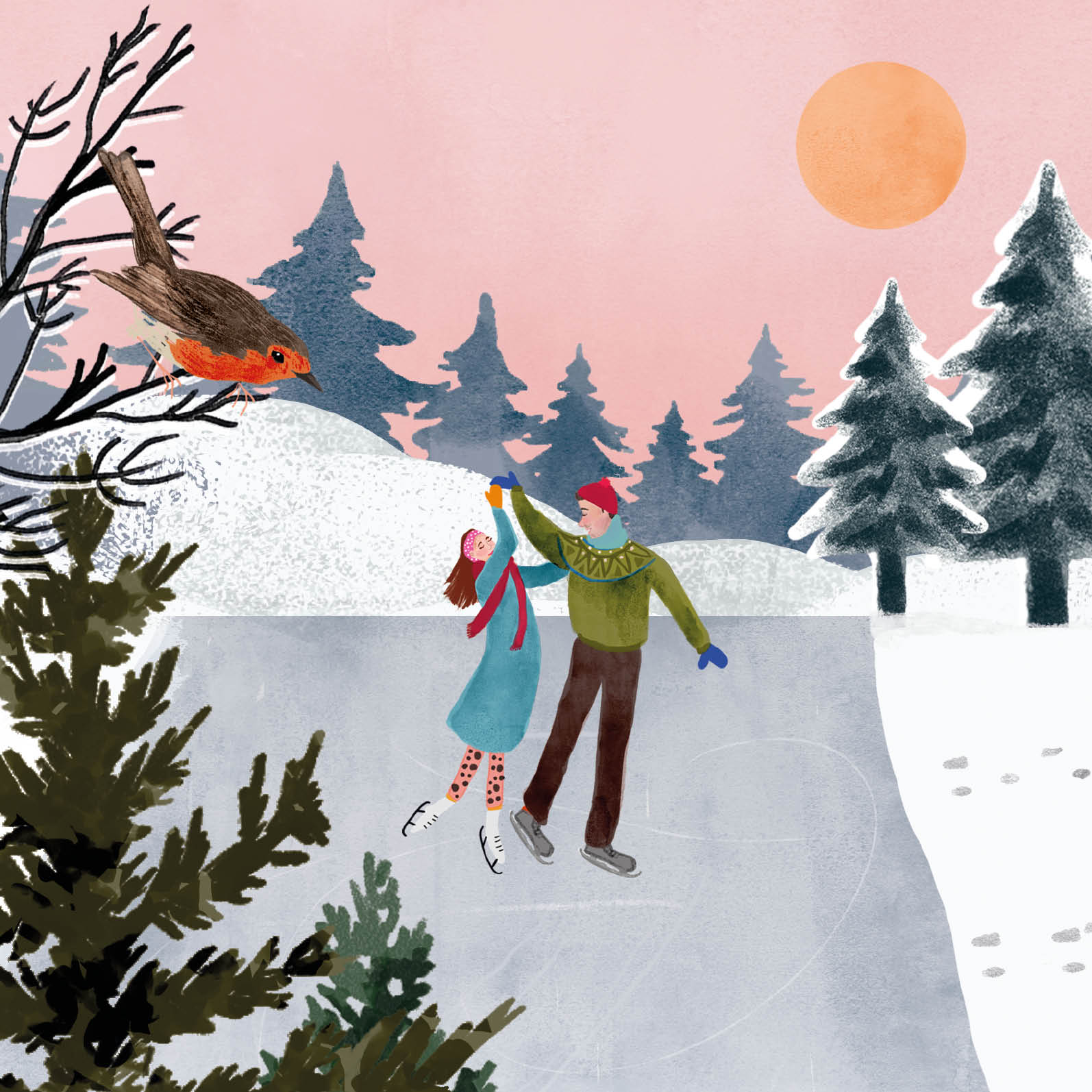 Eco Kerstkaarten Set 22 Esther 6 st. + 9 stickers – Zintenz