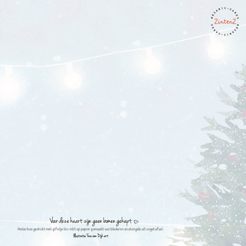 Eco Kerstkaarten Set 20 Tina 6 st. + 9 stickers – Zintenz