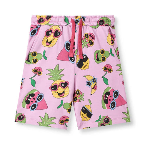 Småfolk shorts met fruitprint biologisch katoen kind