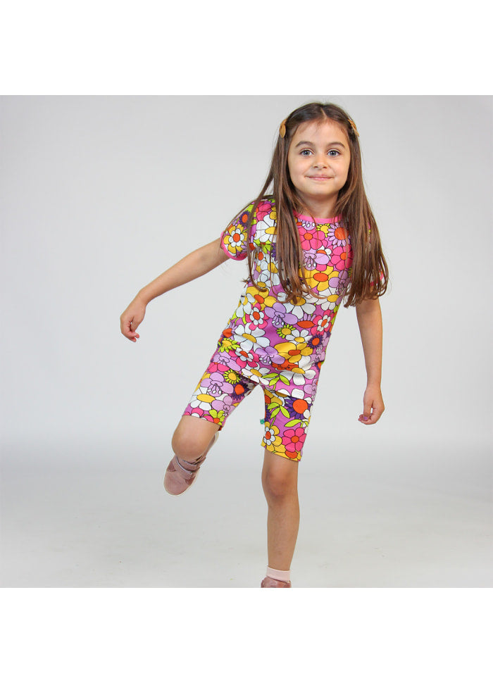 Korte broek / Cycling Shorts with Flowers - Småfolk