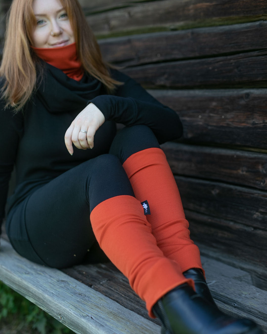 Beenwarmers / Leg Warmers 100% Merinowol Rust – Paapii Design