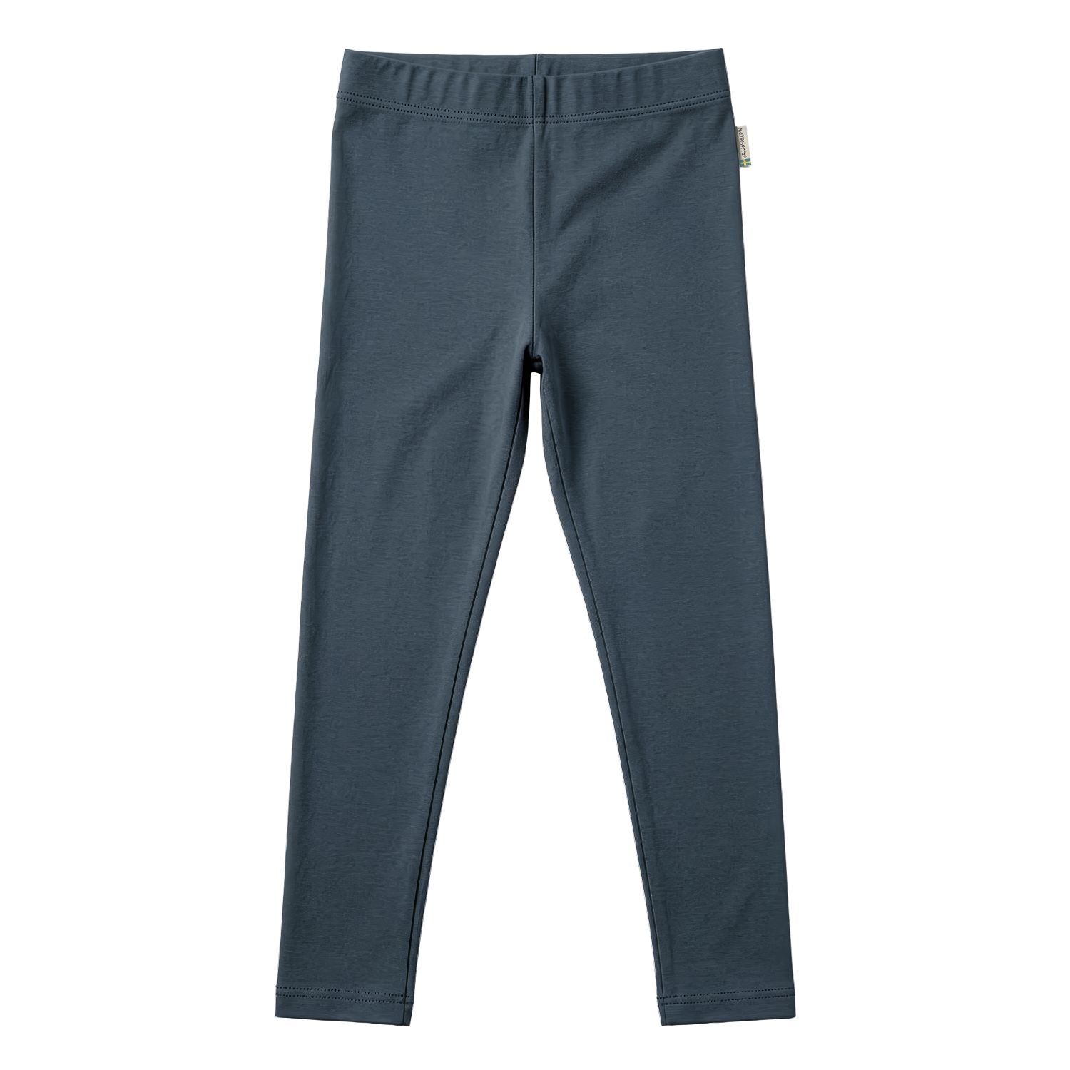 Basic legging van Maxomorra in blauwe zachte sweatstof van biologisch katoen