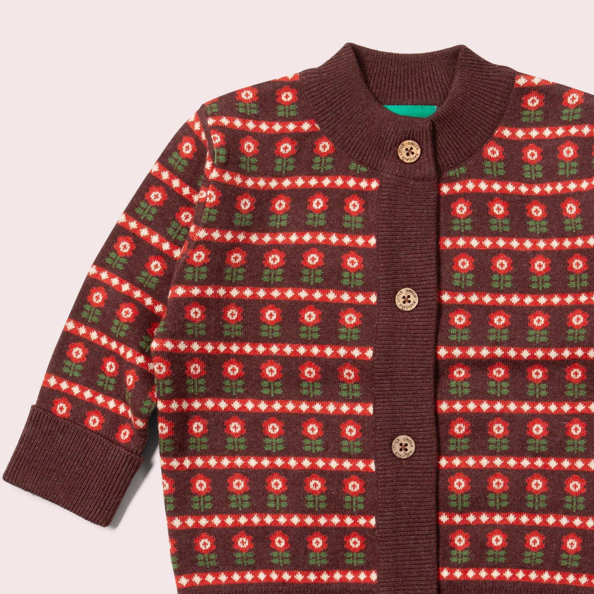 Vest / Collecting Flowers Knitted Cardigan - Little Green Radicals