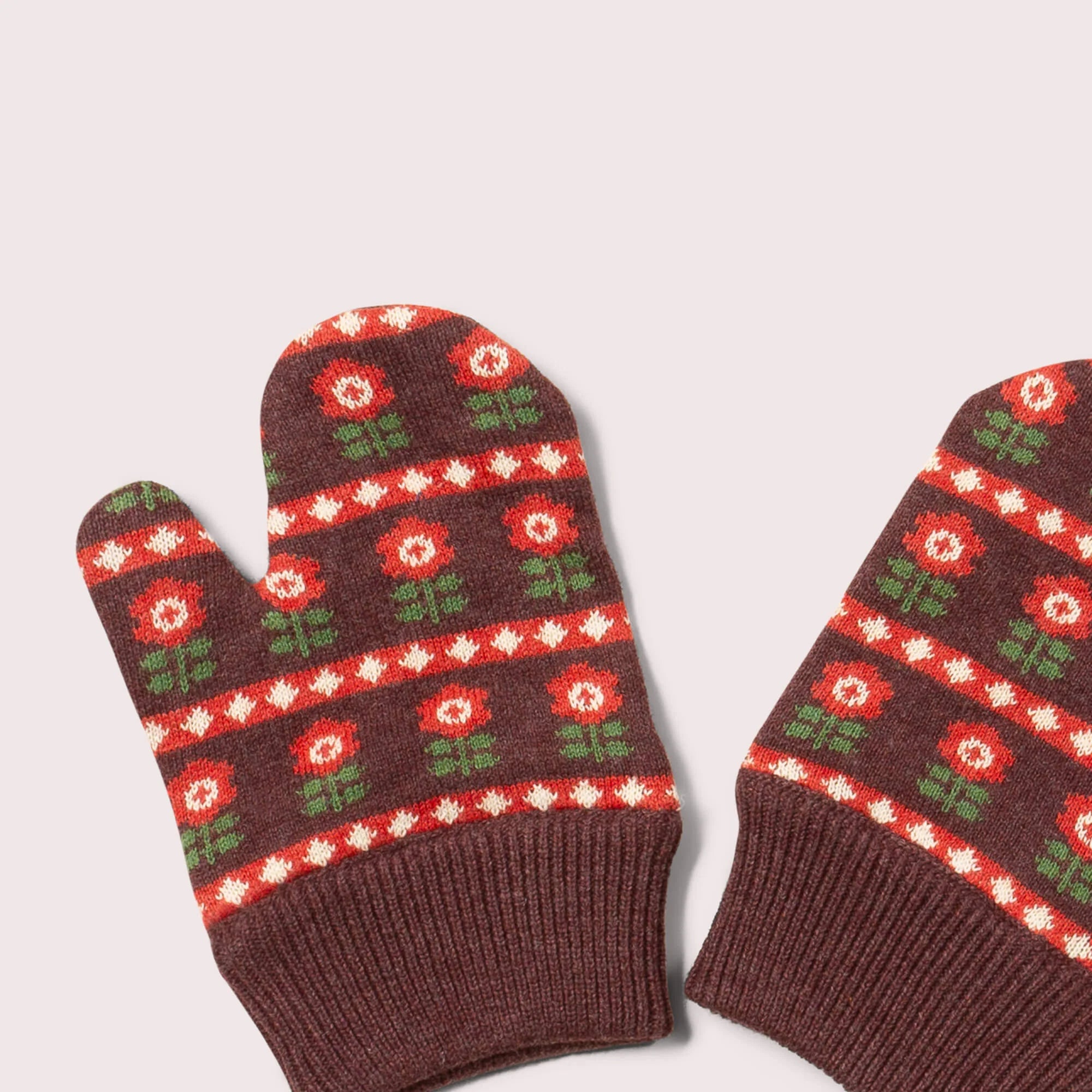 Handschoenen / Collecting Flowers Knitted Mittens - Little Green Radicals