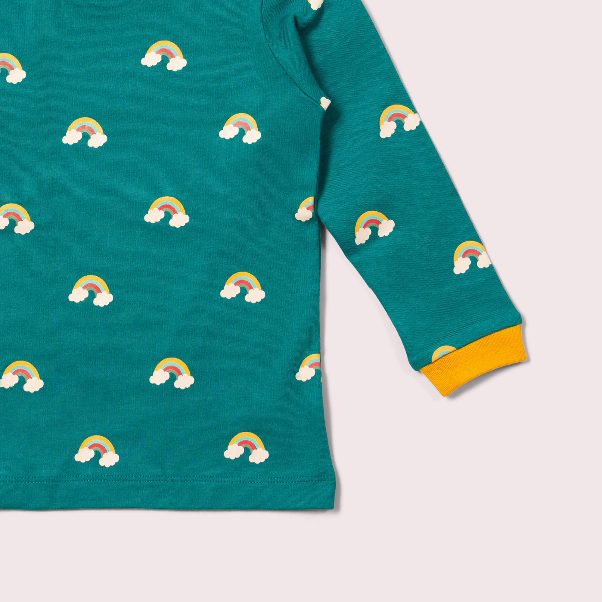 Longsleeve Turquoise Rainbows Shirt - Little Green Radicals