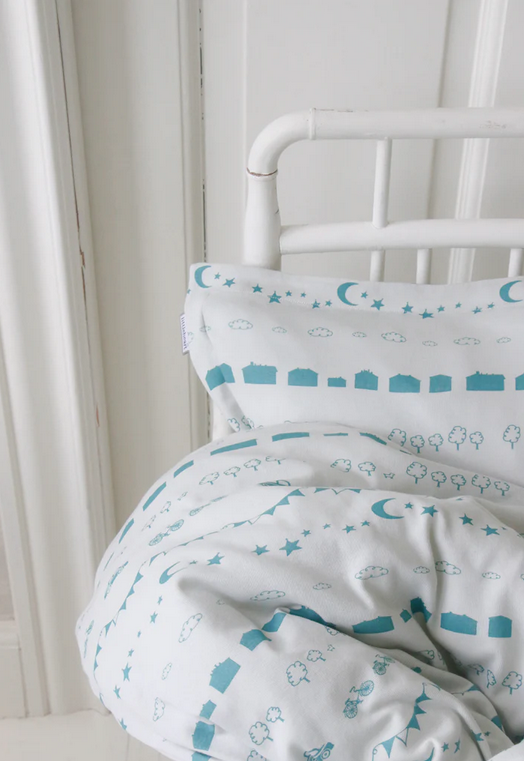 Dekbedset ledikant Little City Mint – Littleheart