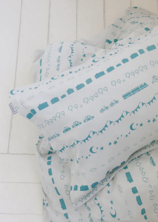 Dekbedset ledikant Little City Mint – Littleheart