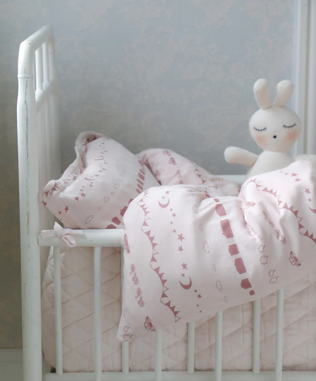 Dekbedset ledikant Little City Soft Pink – Littleheart