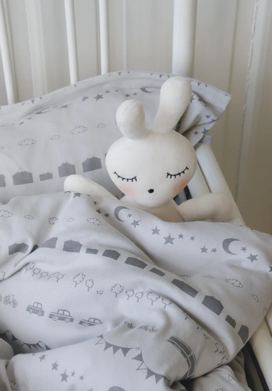 Dekbedset wieg Little Sky Soft Grey – Littleheart