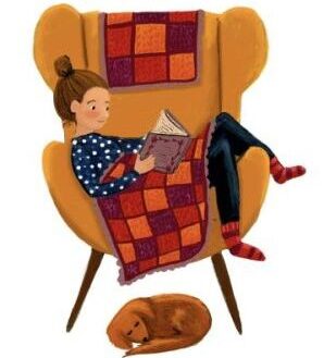 Kaart pompoen gezelligheid - pumpkin cosiness - Illustrator under a blankie