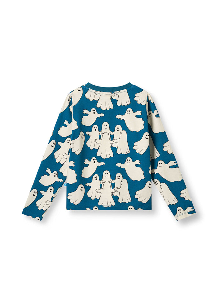 Longsleeve Gala Top with Dancing Ghosts - Småfolk