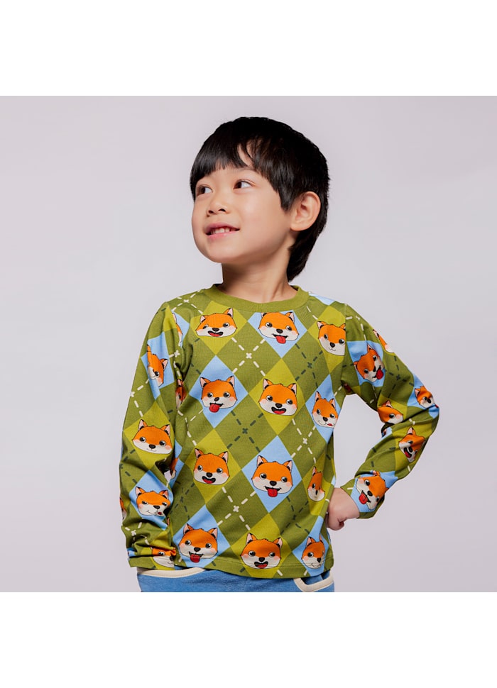 Longsleeve Gala Top with Foxes - Småfolk