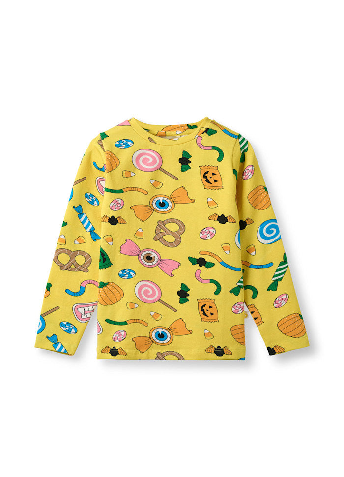 Longsleeve / long-sleeved top with Halloween Candy - Småfolk