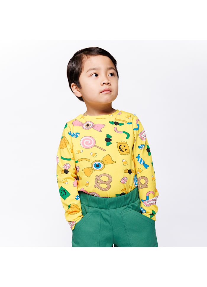 Longsleeve / long-sleeved top with Halloween Candy - Småfolk
