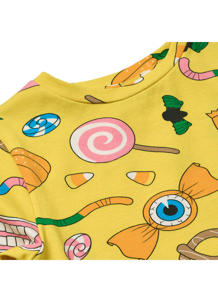 Longsleeve / long-sleeved top with Halloween Candy - Småfolk