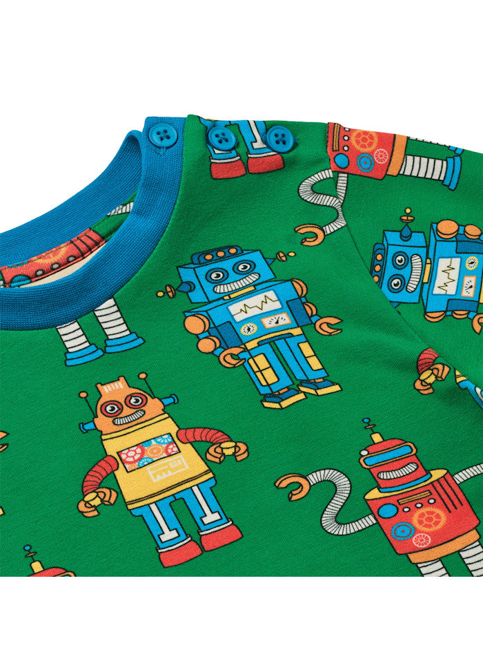 Longsleeve / Umalin long-sleeved top with robots - Småfolk