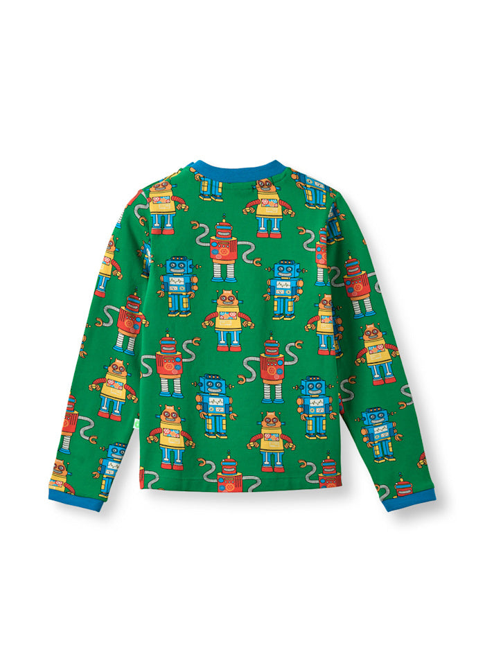Longsleeve / Umalin long-sleeved top with robots - Småfolk