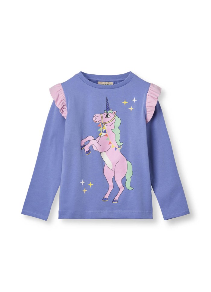 Longsleeve with Unicorn Purple Delight - Småfolk