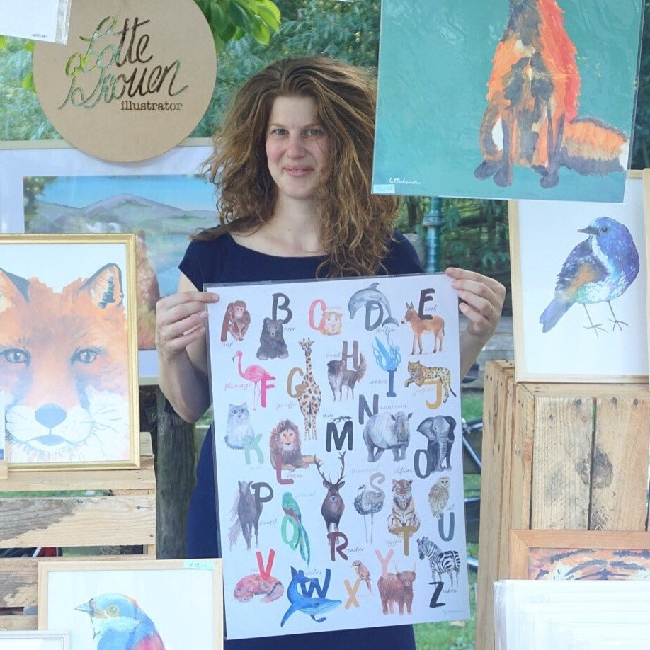 Toverplaat Feestje met stapel dieren - Lotte Drouen
