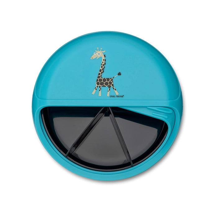 Kids MiniDISC™ Snacktrommel Giraffe Blue – Carl Oscar