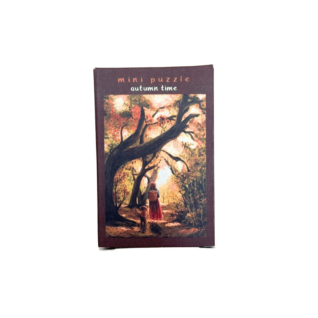Mini Puzzel Autumn Time - Illustrator under a Blankie