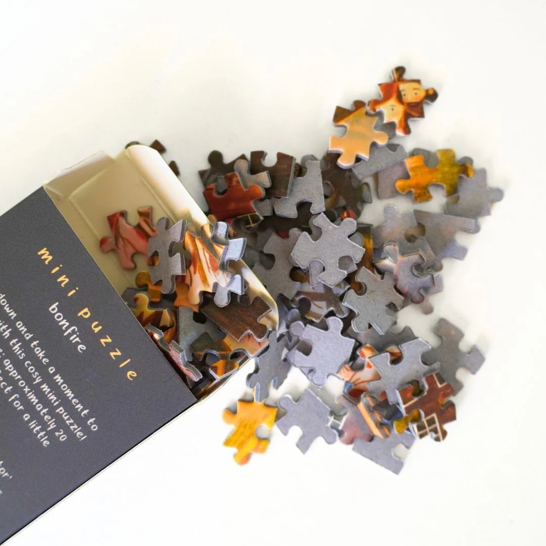 Mini Puzzel Autumn Time - Illustrator under a Blankie