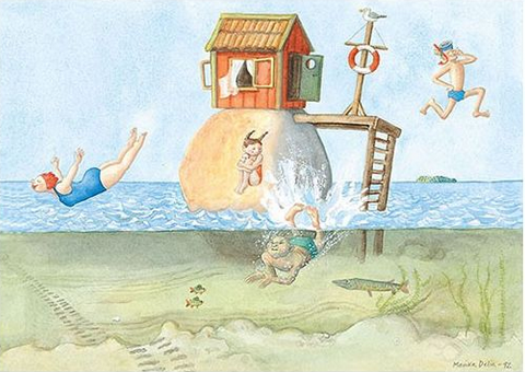 Kaart Morgondoppet - Marika Delin – K. Hjelm Förlag