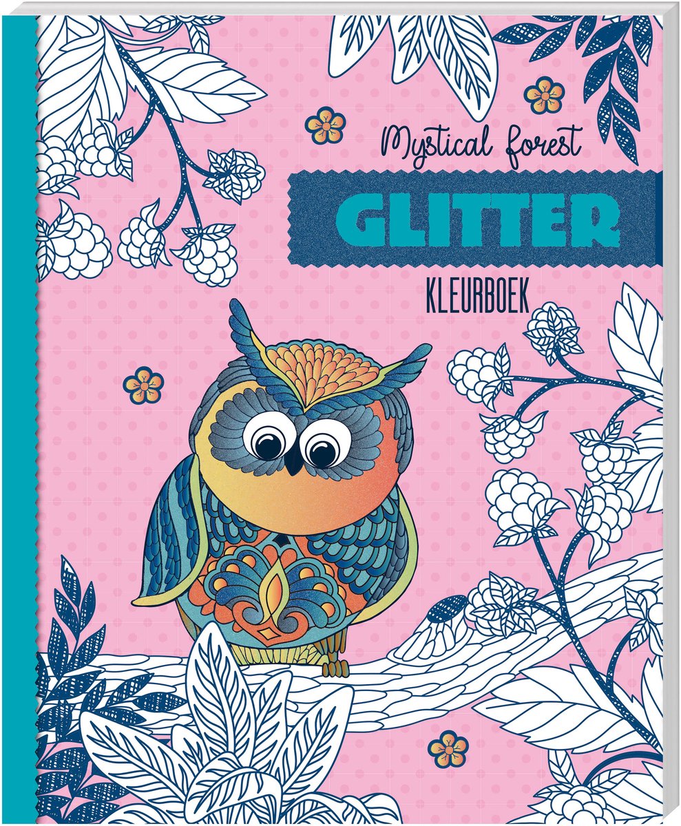 Glitter kleurboek - Mystical Forest