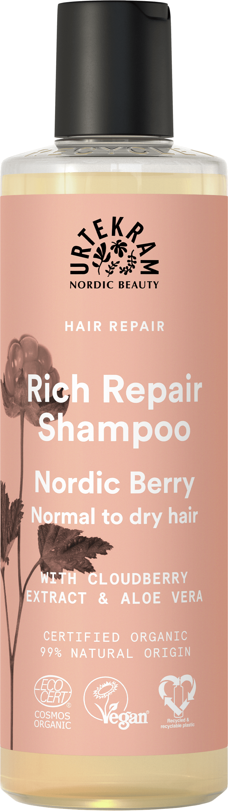 Nordic Berries Shampoo Repairing 250 ml - Urtekram