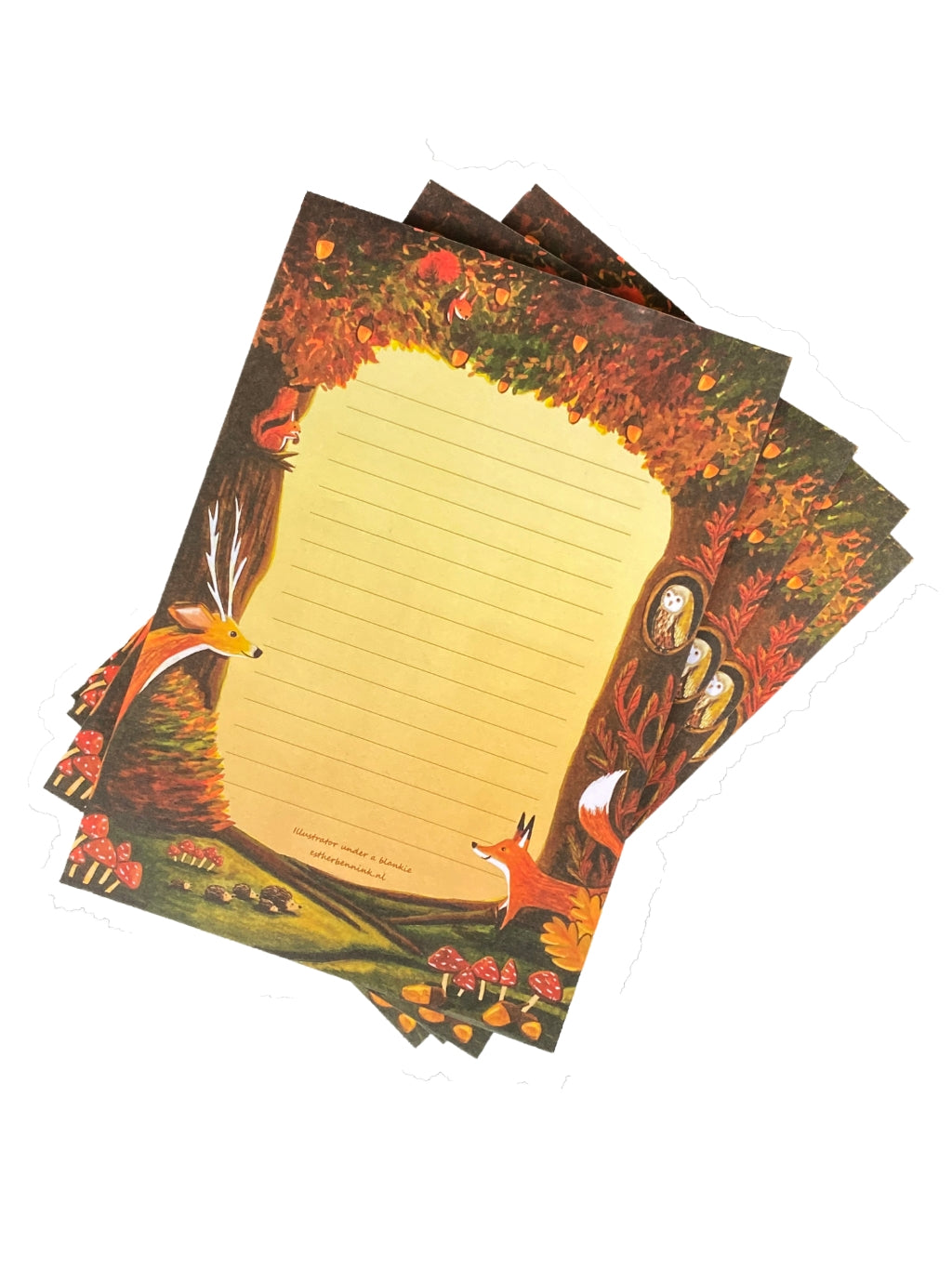Notitieblok Herfstmagie - Note pad Autumn Magic - Illustrator under a blankie