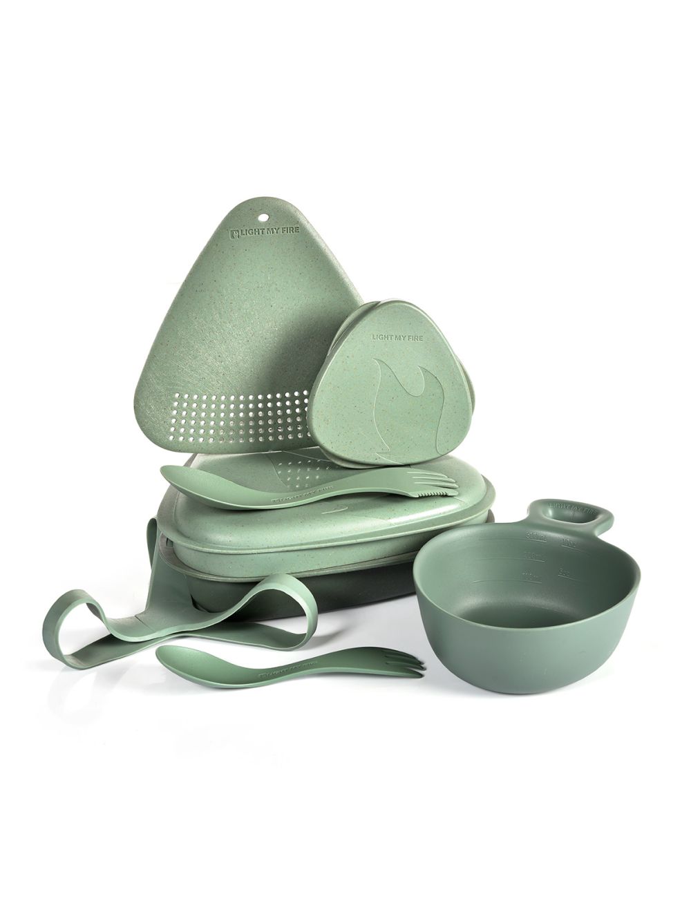 Outdoor Mealkit 8pcs Sandy Green - Light My Fire