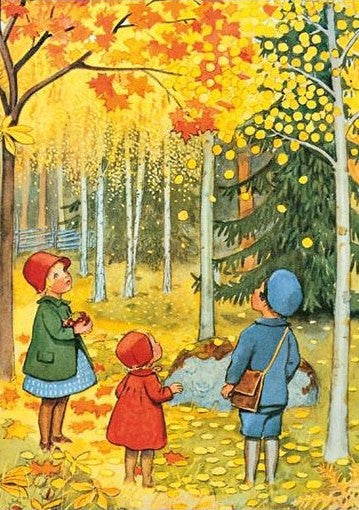 Oktober - Elsa Beskow – K. Hjelm Förlag