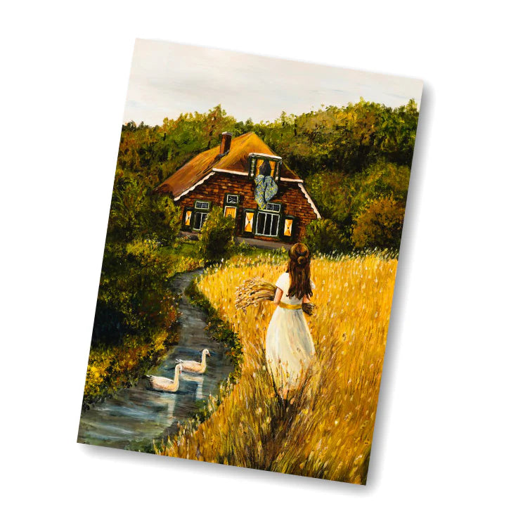 Kaart Oogsttijd - Illustrator under a blankie