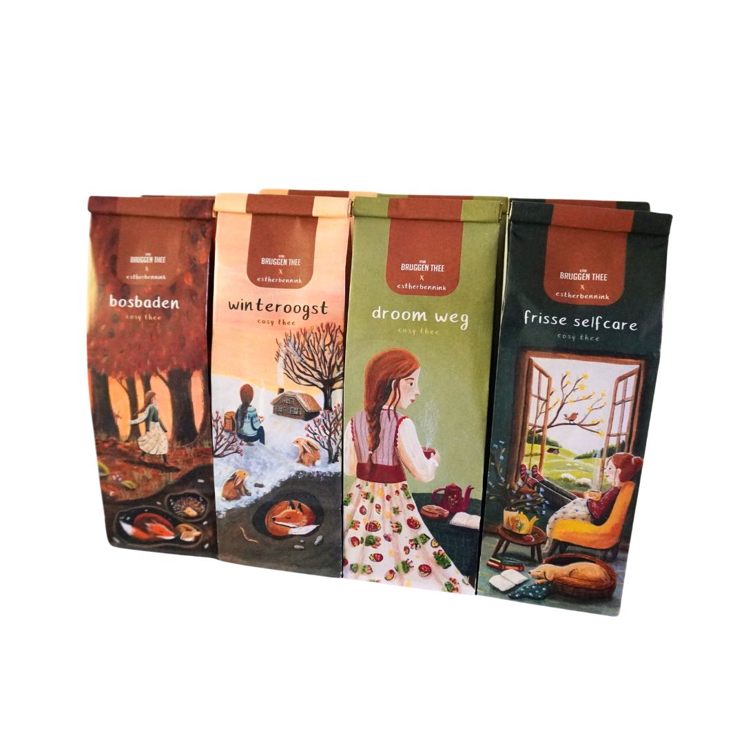 Cosy tea - Frisse / Fresh selfcare - Illustrator under a blankie