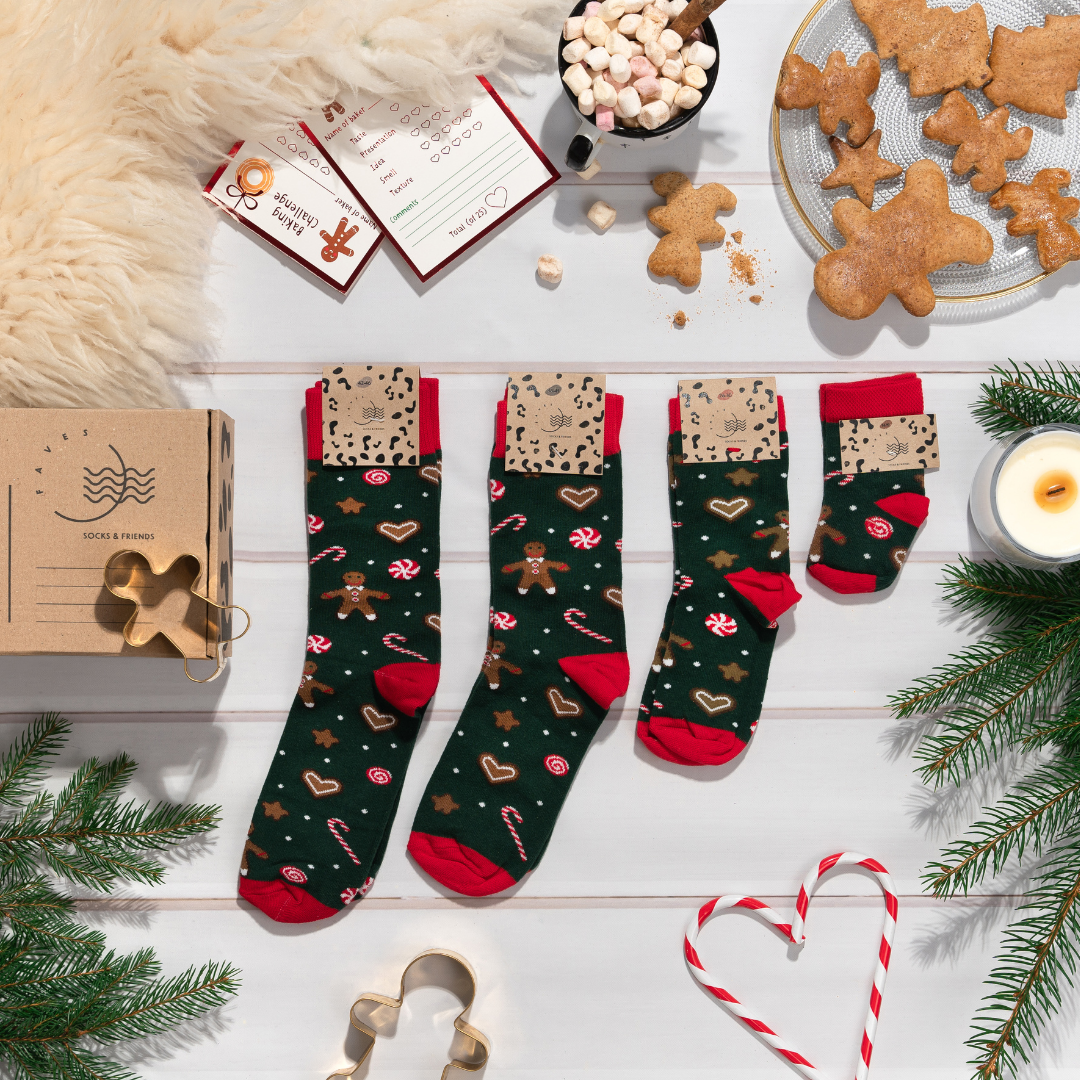 Gingerbreads Socks / Baby / Kids / Adult - Faves. Socks&Friends