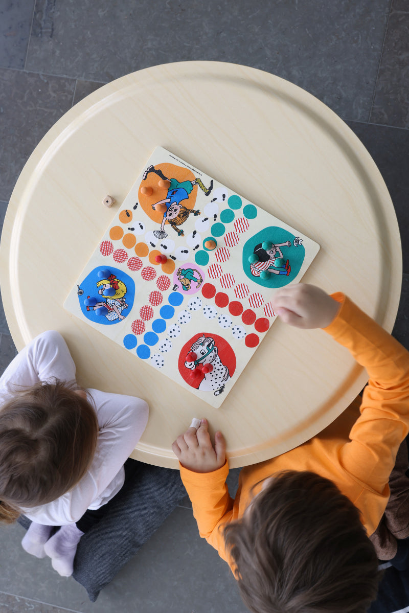 Houten spel Mens erger je niet (Ludo) – Pippi Langkous