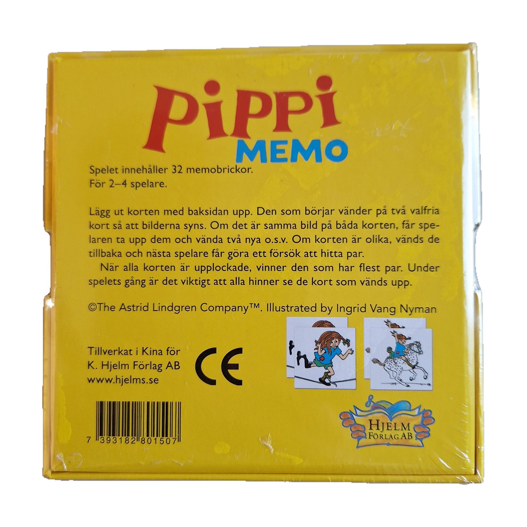 Pippi Memo / Memory Spel – Pippi Langkous