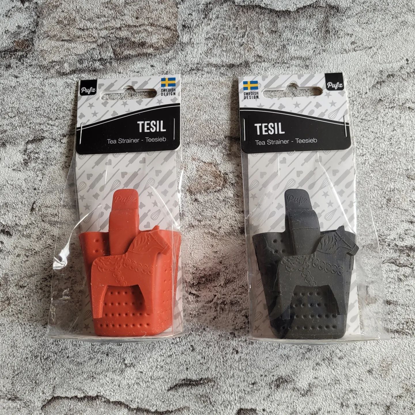 Thee zeefje siliconen / Tesil dalahäst Svart – Pufz