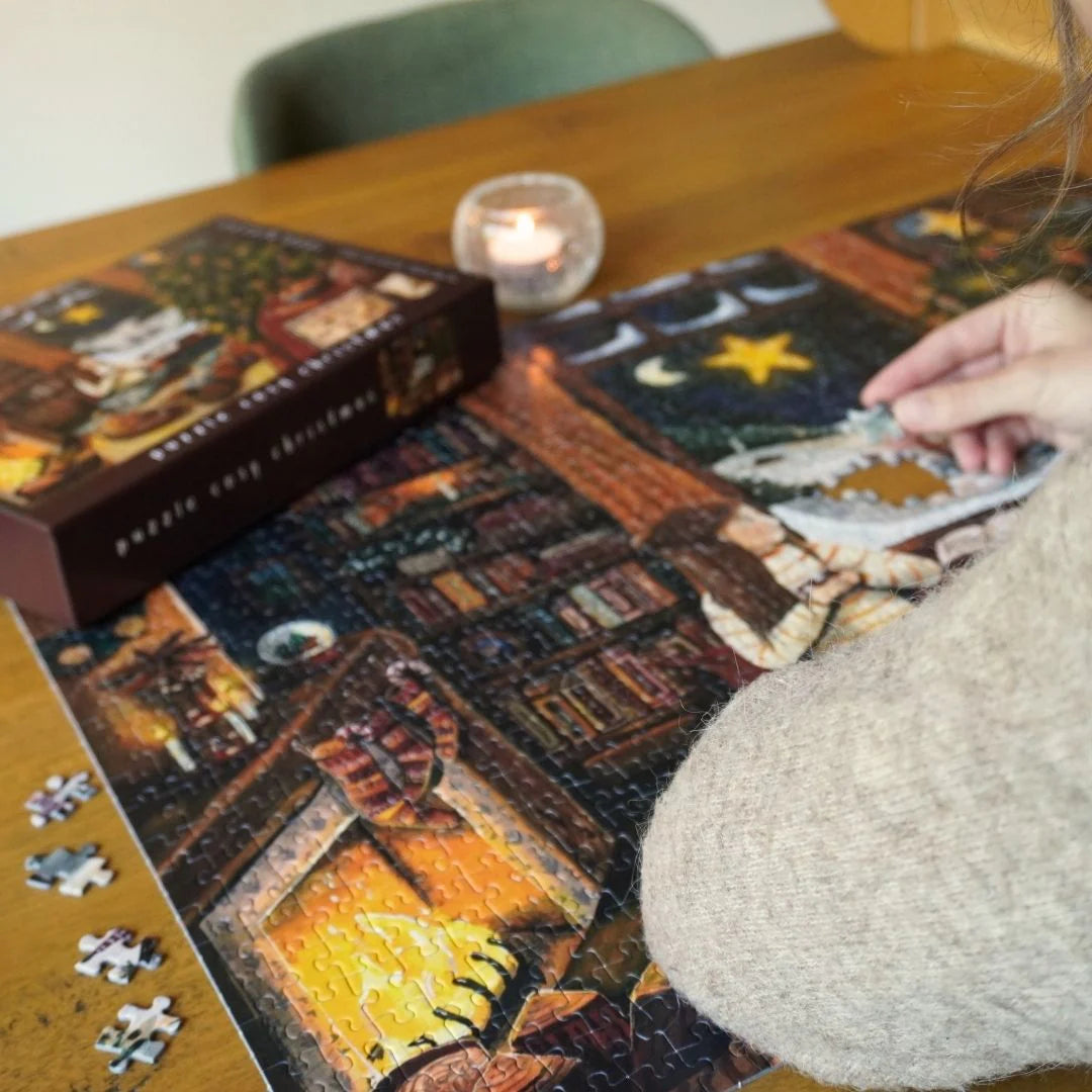 Puzzel Cosy Christmas 1000 stukjes - Illustrator under a Blankie