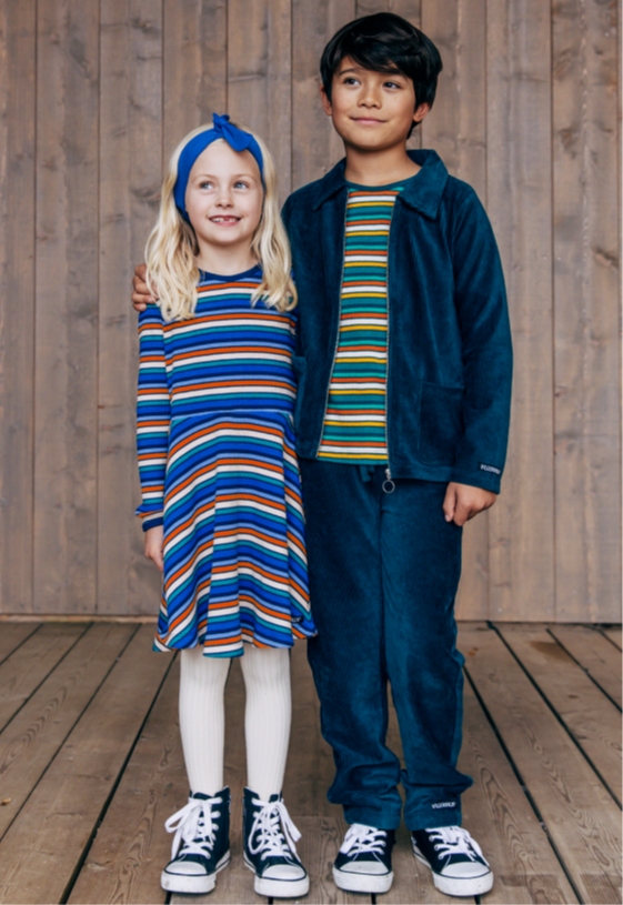 Longsleeve RIB Stripes Cypress - Villervalla