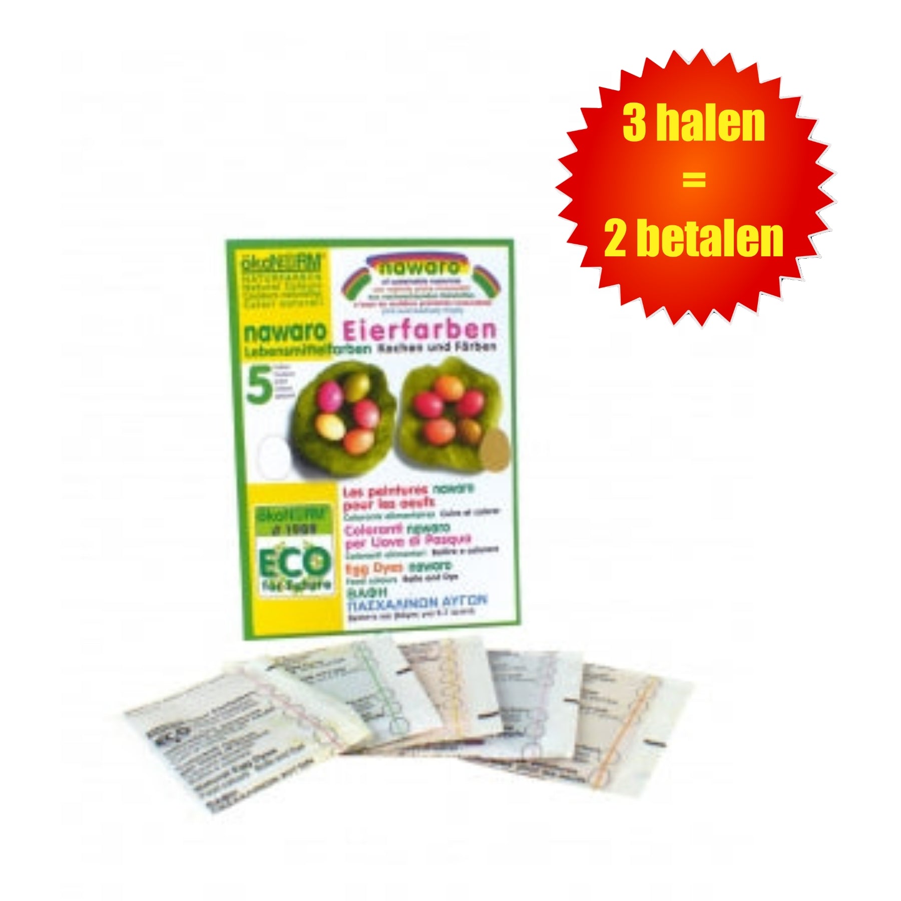 Natuurlijke (Paas)eierverf 5 kleuren - ökoNORM